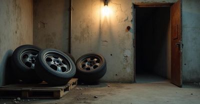 Kobieta zatrzymana po kradzieży kompletu kół